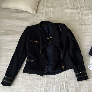 Black Zara Studded Blazer